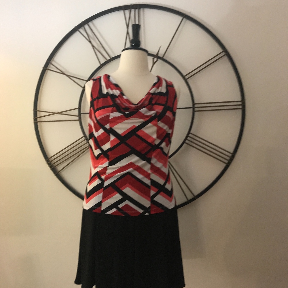 Calvin Klein MultiColor Sleeveless Top Size XL